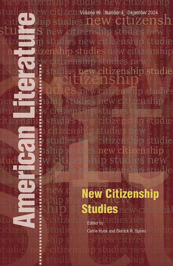 DukePress's tweet image. The #WeeklyRead is “Intergenerational Testimonials and the Politics of Black Cherokee Belonging” by Eve Eure. The article appears in New Citizenship Studies, a special issue of American Literature (96:4).

Read this article for free through 3/31: buff.ly/4a9QuTR