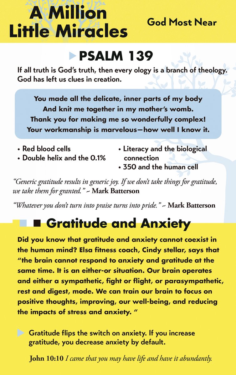 jccelgin's tweet image. #TeachingGuide | A Million Little Miracles » God Most Near | 01-12 #January #God #Elgin