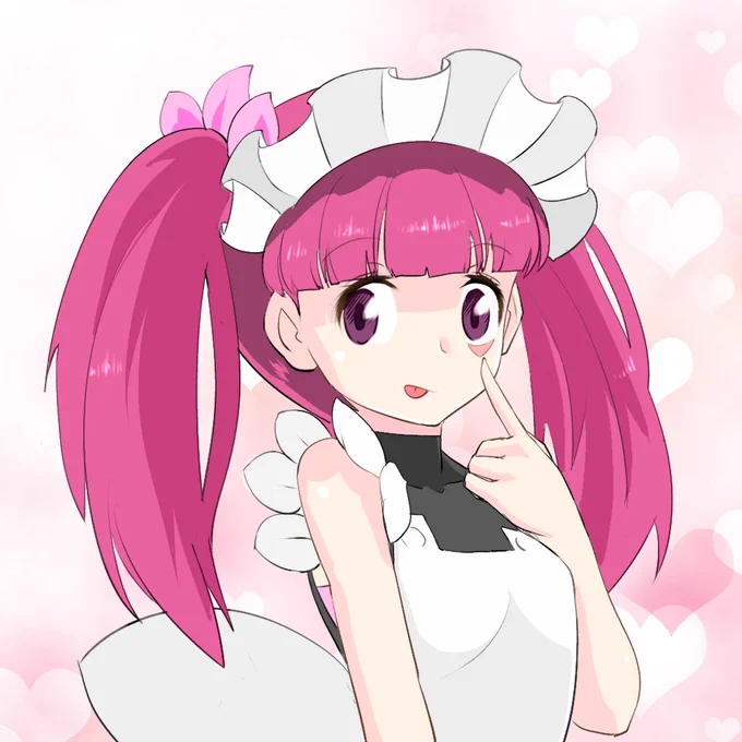 寝る前の落描きアカンベりなちゃん#ケムリクサ 