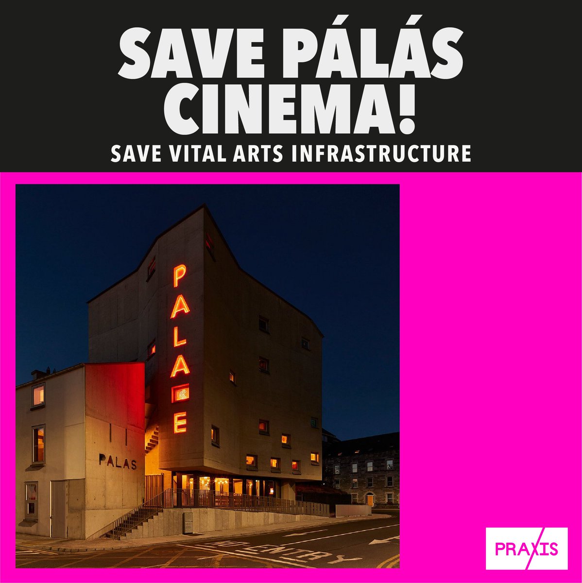 Join the protest against the closure of Pálás cinema at Galway City Hall, this Monday at 3pm!