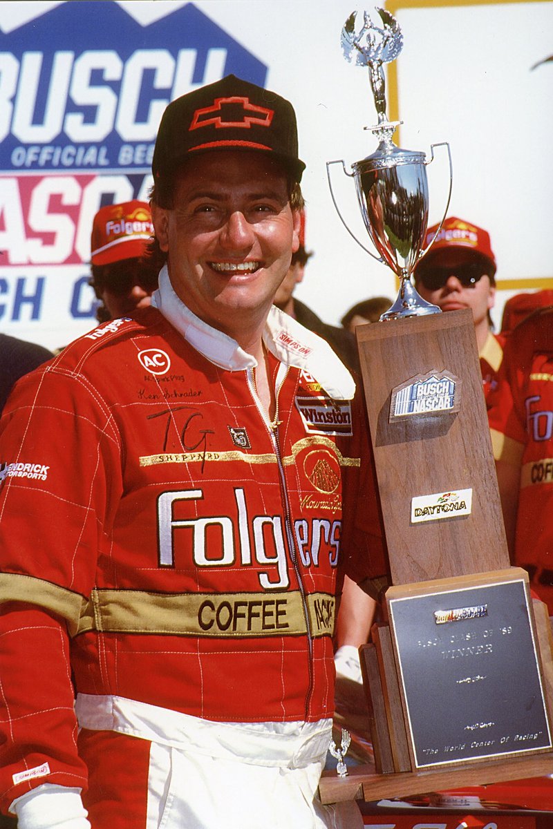 NASCARClassics's tweet photo. Ken Schrader was always fast at @DAYTONA, notching a career-best 22 top-10 finishes at the track over his career.

He won his #DAYTONA500 qualifying race in 1987 and 1989, while winning the pole for the #DAYTONA500 in 1988, 1989 and 1990.

Schrader also won the Busch Clash in 1989 and 1990.
