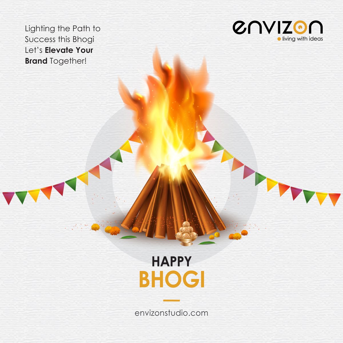 envizonstudio's tweet photo. This Bhogi, may the flames spark your creativity and light up your path! 🔥✨ ENVIZON wishes you bright ideas and new beginnings! 🌟💡

#EnvizonWishes #Bhogi2025 #CreativeBeginnings #FestiveVibes #CelebrateCreativity https://t.co/fZOPxk84zy