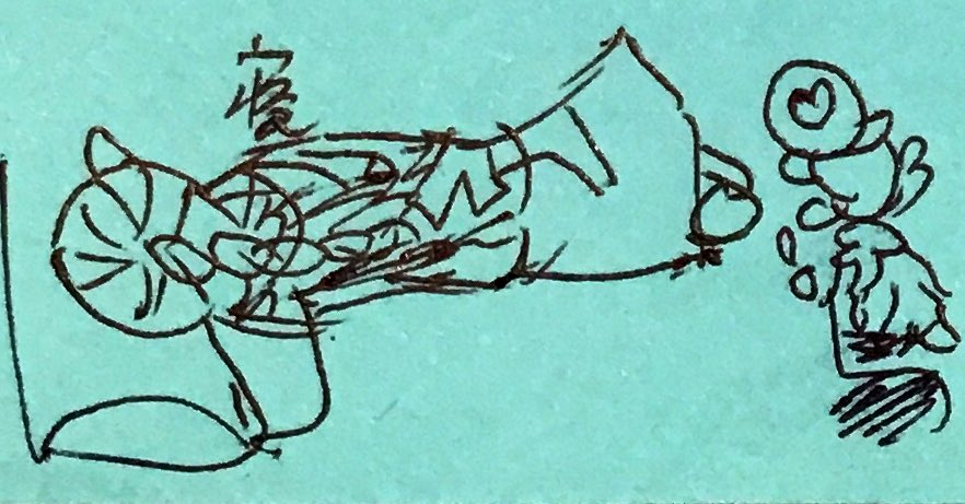 tonsamesann's tweet image. 本日の成果である #クラサメ #イラスト
自機ララフェルもエレゼンと同じ寝方
左下で手足曲げて寝てる…可愛いベリ