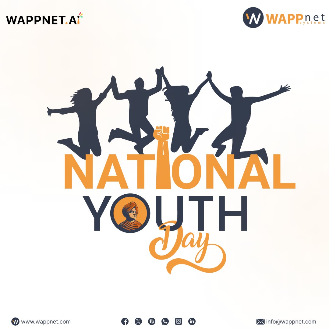 WappnetS's tweet photo. At Wappnet, we celebrate today's youth's incredible potential, creativity, and resilience. 🚀

As a leading #softwaredevelopmentcompany, we believe in empowering young minds to shape the #digital future through innovation and #technology. 💻✨

#NationalYouthDay #Wappnet https://t.co/TeOUSxhtRy