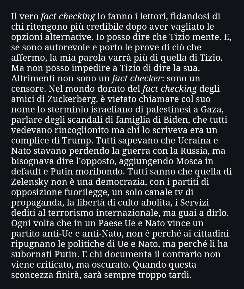 iMoliere's tweet photo. #FUCKCHECKING
Estratto editoriale di Travaglio
Abbonatevi al @fattoquotidiano https://t.co/qgBOaCl1c9