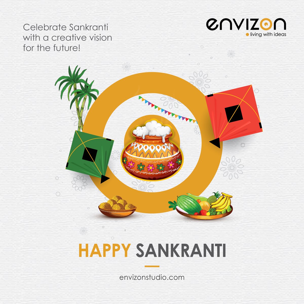 envizonstudio's tweet photo. Celebrate Sankranti with a creative vision for the future! ๐พโจ At Envizon, we ignite innovation and growth. Wishing you success and new opportunities this season. Happy Sankranti! ๐
#Envizon #CreativeSankranti #Innovation #Growth #Sankranti2025 #NewOpportunities #FestiveVibes https://t.co/9E2yen2vgM
