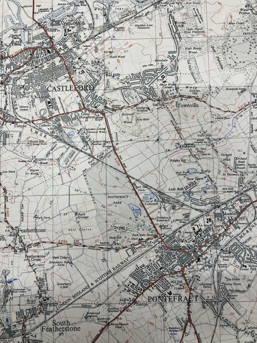 A treat of a morning in Castleford Forum Library and Museum! Glass walking sticks - and more old OS Maps than I could possibly hope for.