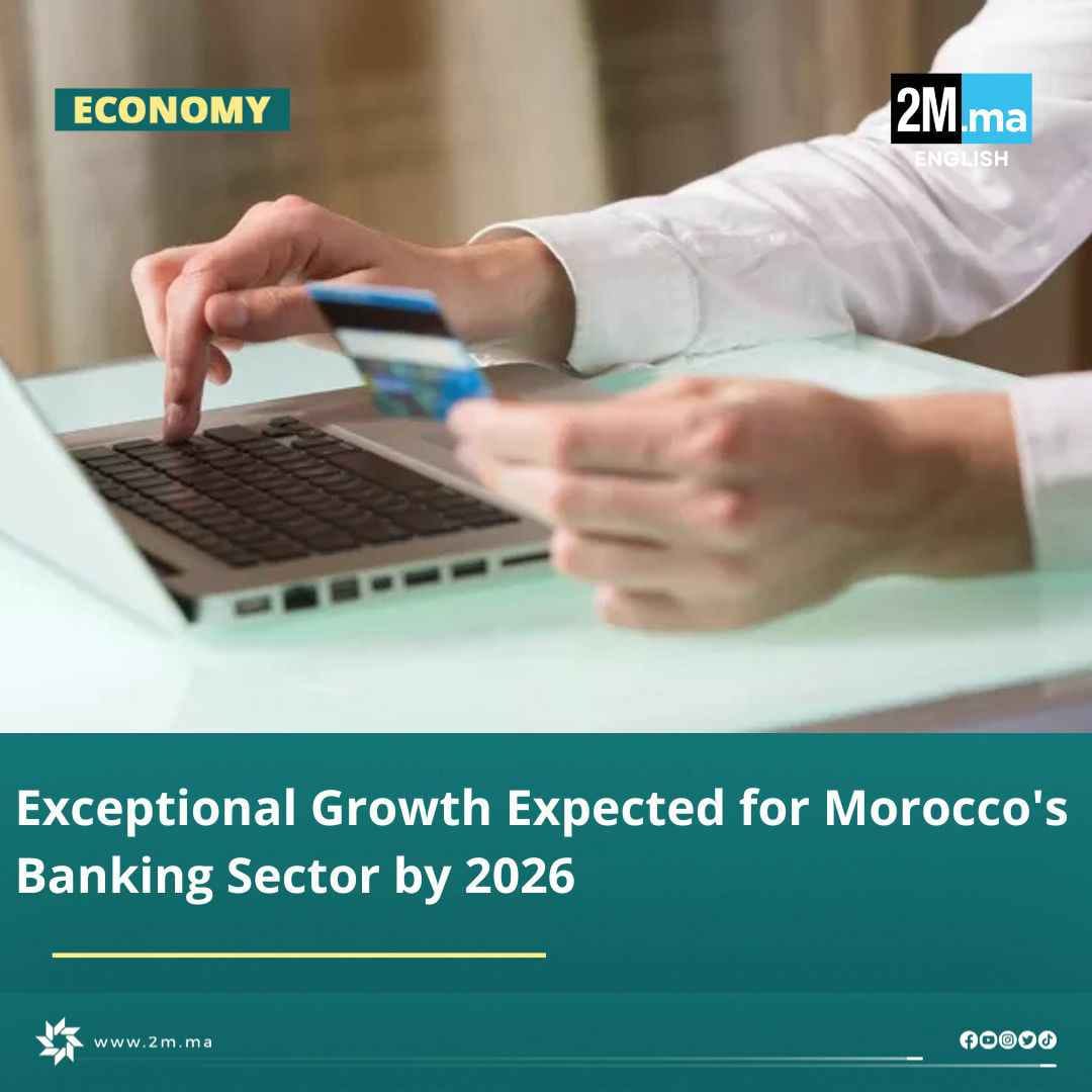2MInteractive's tweet photo. Moroccan listed banks are expected to achieve record results between 2024 and 2026, according to Attijari Global Research (AGR). 

The firm raised its profit growth forecast from 8.3% to 13.5% annually, predicting profits will surpass 22 billion dirhams by 2026. 

According to AGR, Moroccan listed banks are showing improved growth profiles and points to strong economic resilience, a boost in equipment loans, and a 32% increase in construction activity in 2024 as key drivers for that growth. 

Additionally, banks are improving efficiency through digital platforms, which could reduce operational costs by 5.7% by 2026.

 AGR predicts a 13% rise in the sector’s market capitalization and sees a solid growth outlook for the coming years. 

#Morocco #Bank #Attijari #economy #2menglish
