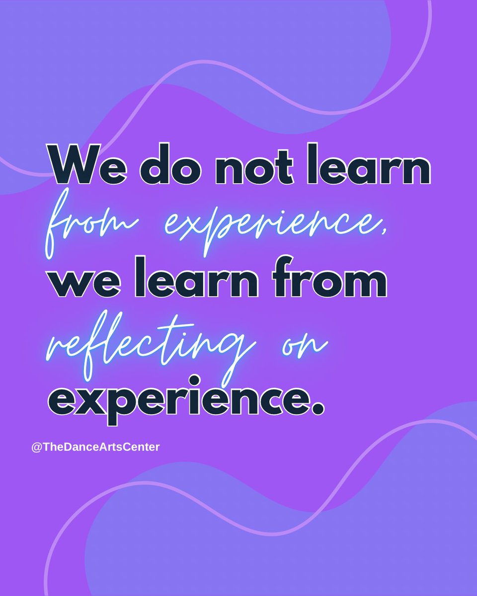 danceartscenter's tweet image. The Dance Arts Center wants to remind our dancers to take a step back and reflect on their growth.

It's important to always take time to observe your progress to appreciate your hard work.
#ReflectOnExperiences #DancerGrowth #LearnFromReflection
#ReflectAndBeProud