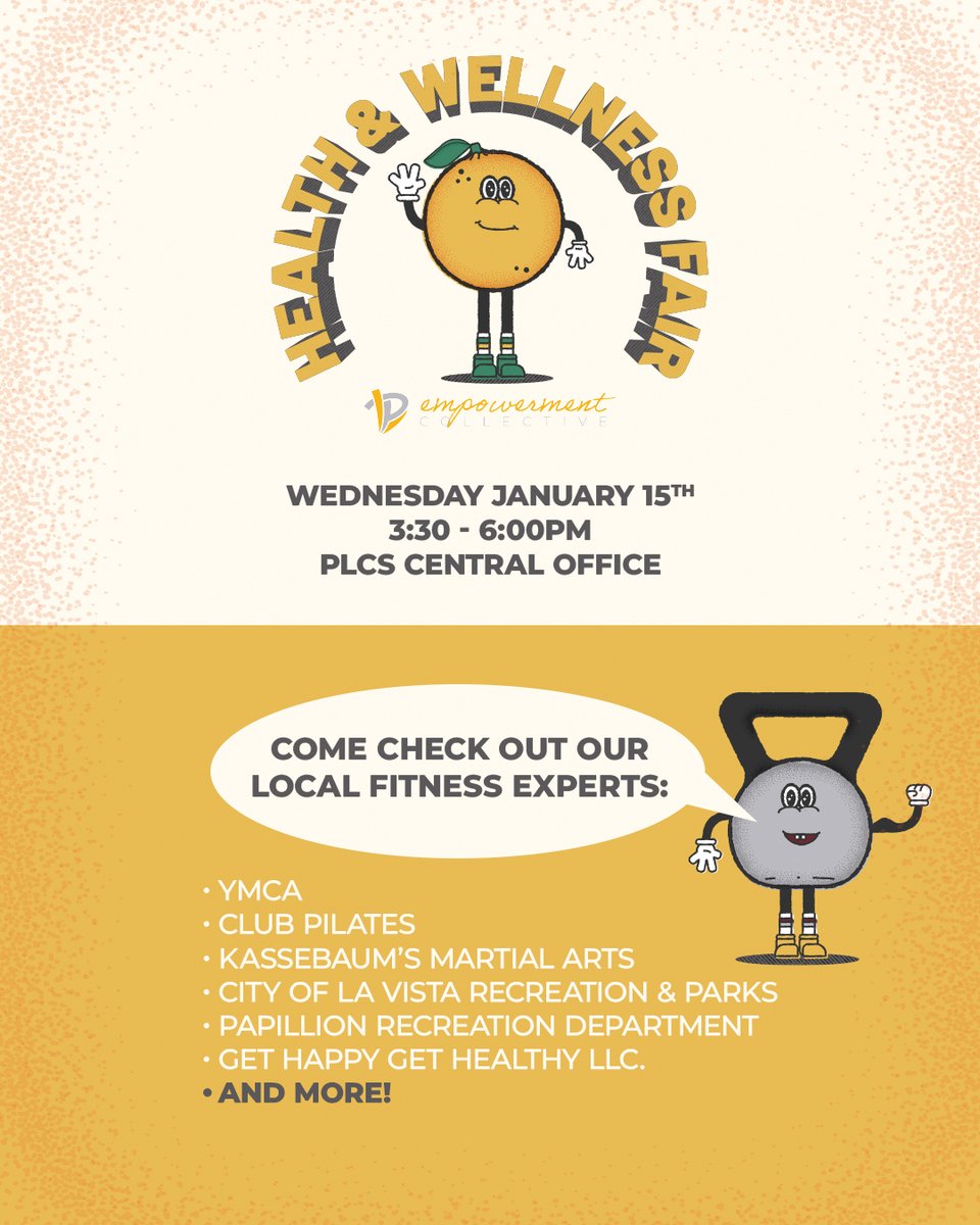 Ready to move more in 2025? From self defense to strength training, our fitness vendors are here to help you find your perfect workout match! Join us January 15th to explore local fitness resources and meet the experts. 

facebook.com/share/1AvF3Gxn…