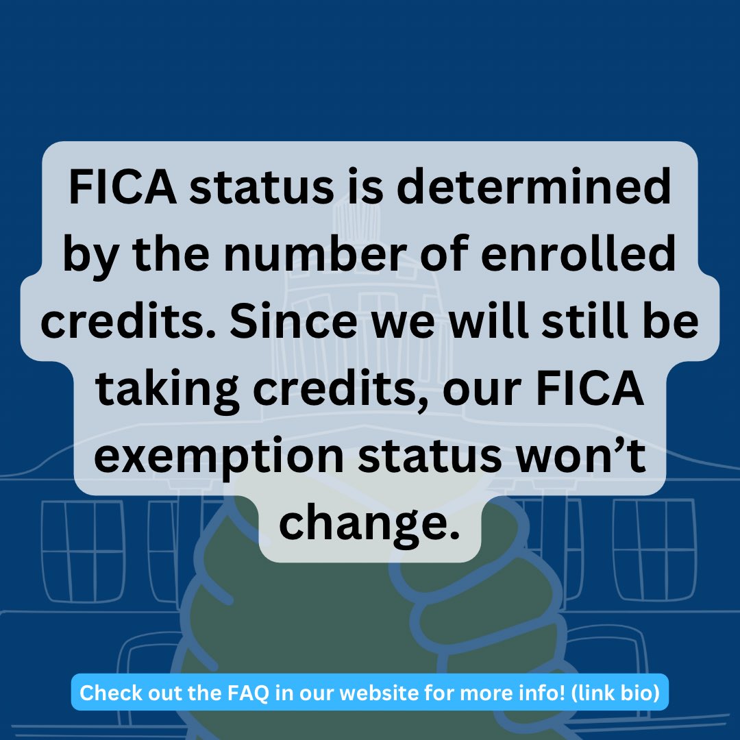 ur_glu's tweet photo. One misconception about unionization is that if we have W2 forms we will have to pay FICA taxes. This is untrue because we will still be legally considered students, so we will be exempt. Join our movement today by signing a union card and sharing with a coworker (link in bio) https://t.co/gYpnXoSkrr