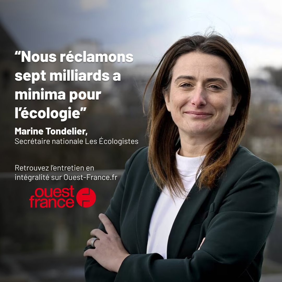 marinetondelier's tweet photo. 7 milliards pour l'écologie, ce ne sont pas des dépenses somptuaires.

Juste le retour de mesures victimes du rabot gouvernemental : la rénovation thermique des logements, les lignes ferroviaires, la biodiversité, le plan vélo…

Entretien sur le budget : https://t.co/yrmUKiy1VT https://t.co/KE3C4EAamN