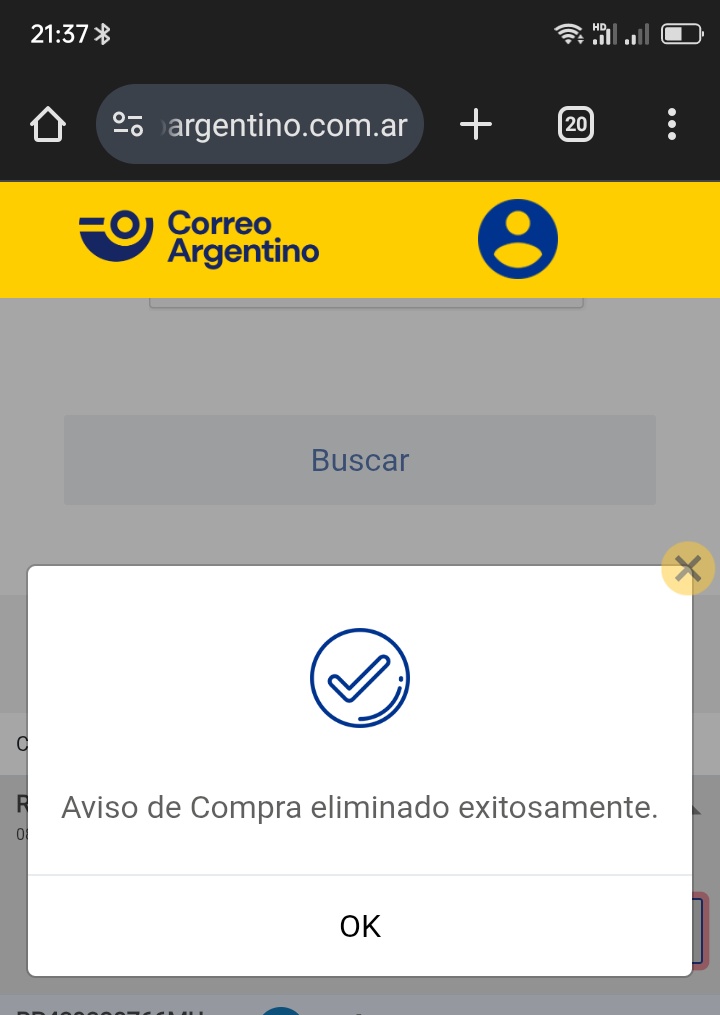 fcassia's tweet photo. Un mes más tarde, @CorreoOficialSA arregló el ##bug en #epago qué impedía borrar los avisos de compra.
#correoargentino #puertaAPuerta #FAIL #privatizar #DHL #deutschePost
cc/@luisgraziano https://t.co/fksd1A3ORb