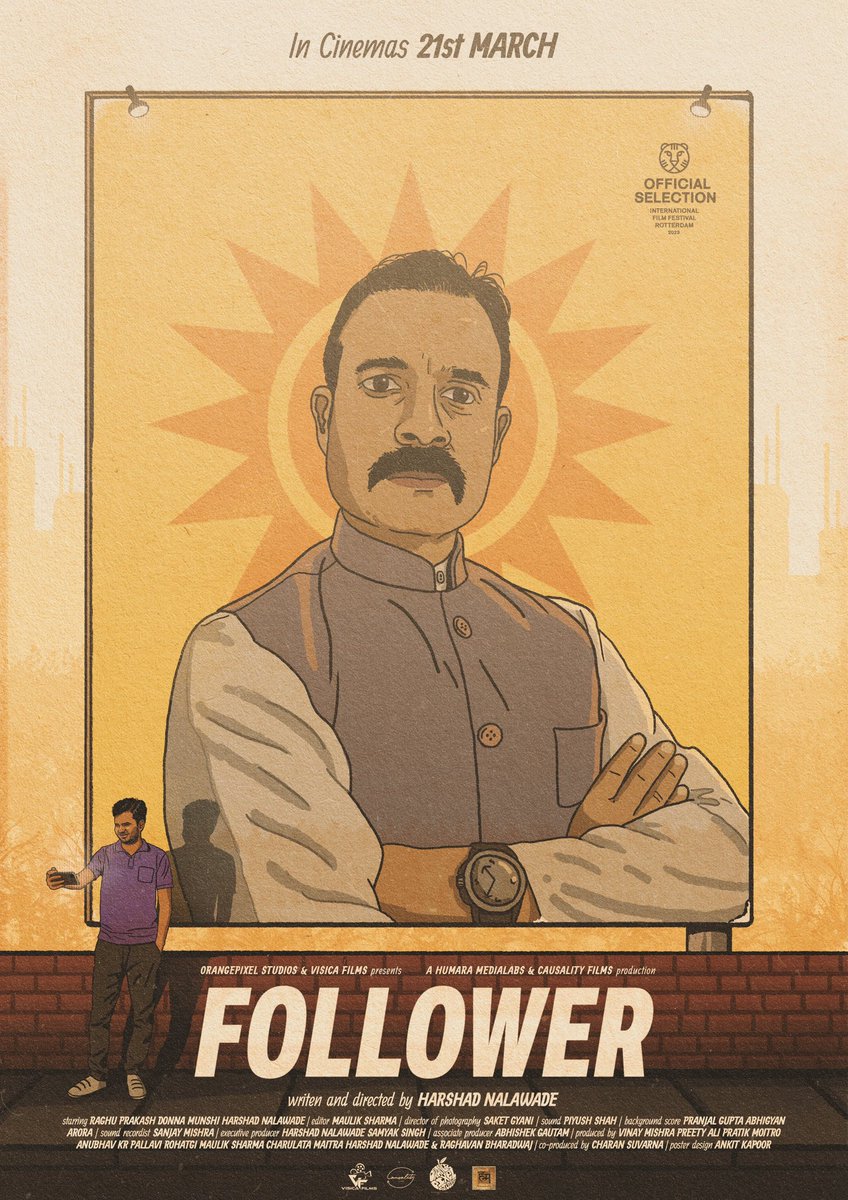 MARATHI FILM 'FOLLOWER' CENSORED - 21 MARCH 2025 RELEASE... #Marathi film #Follower [partly #Kannada and #Hindi] - which had its World Premiere at the prestigious International Film Festival of Rotterdam [#IFFR] - will release in *theatres* on 21 March 2025.

Directed by debutant