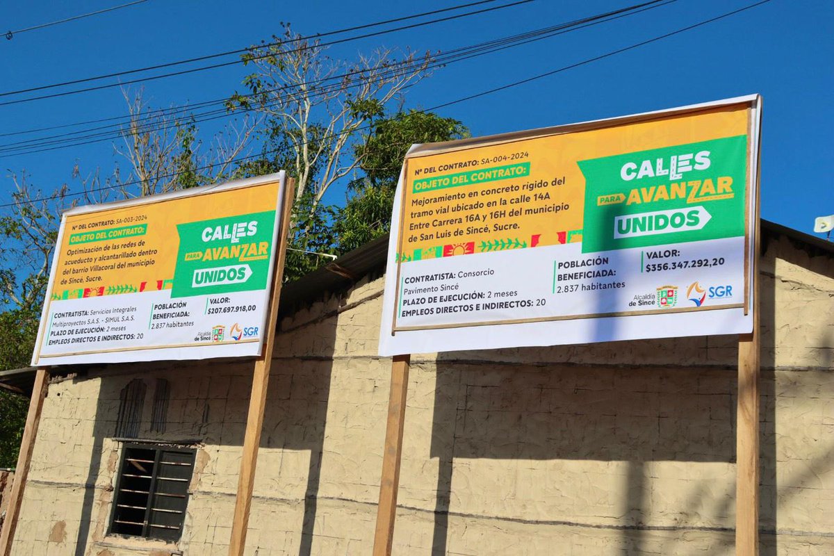 AndresAldanaPa's tweet photo. Desde Villacoral damos inicio al programa Calles para Avanzar Unidos con el combo completo: pavimento y alcantarillado. Dos obras con una inversión de más de $560.000.000. Nos alegra el alma traerle soluciones integrales a la gente. Honrando nuestro compromiso. Avanzamos. https://t.co/jvsigDMi7D