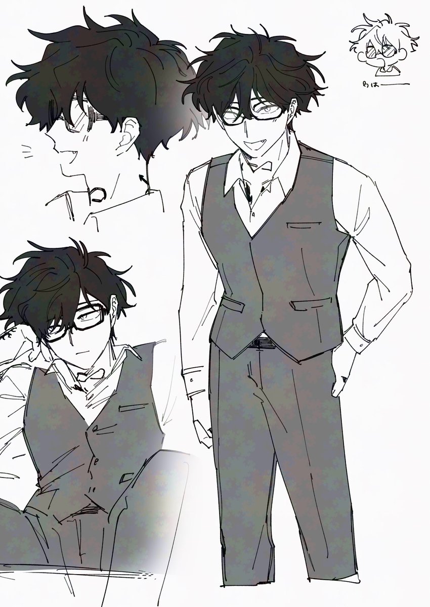 服にあまり頓着がないとのことで好き勝手させていただいたらくがき 