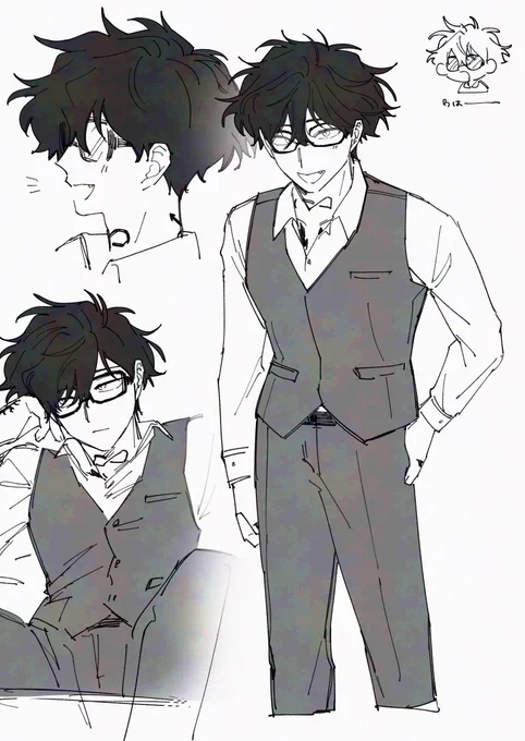 服にあまり頓着がないとのことで好き勝手させていただいたらくがき 