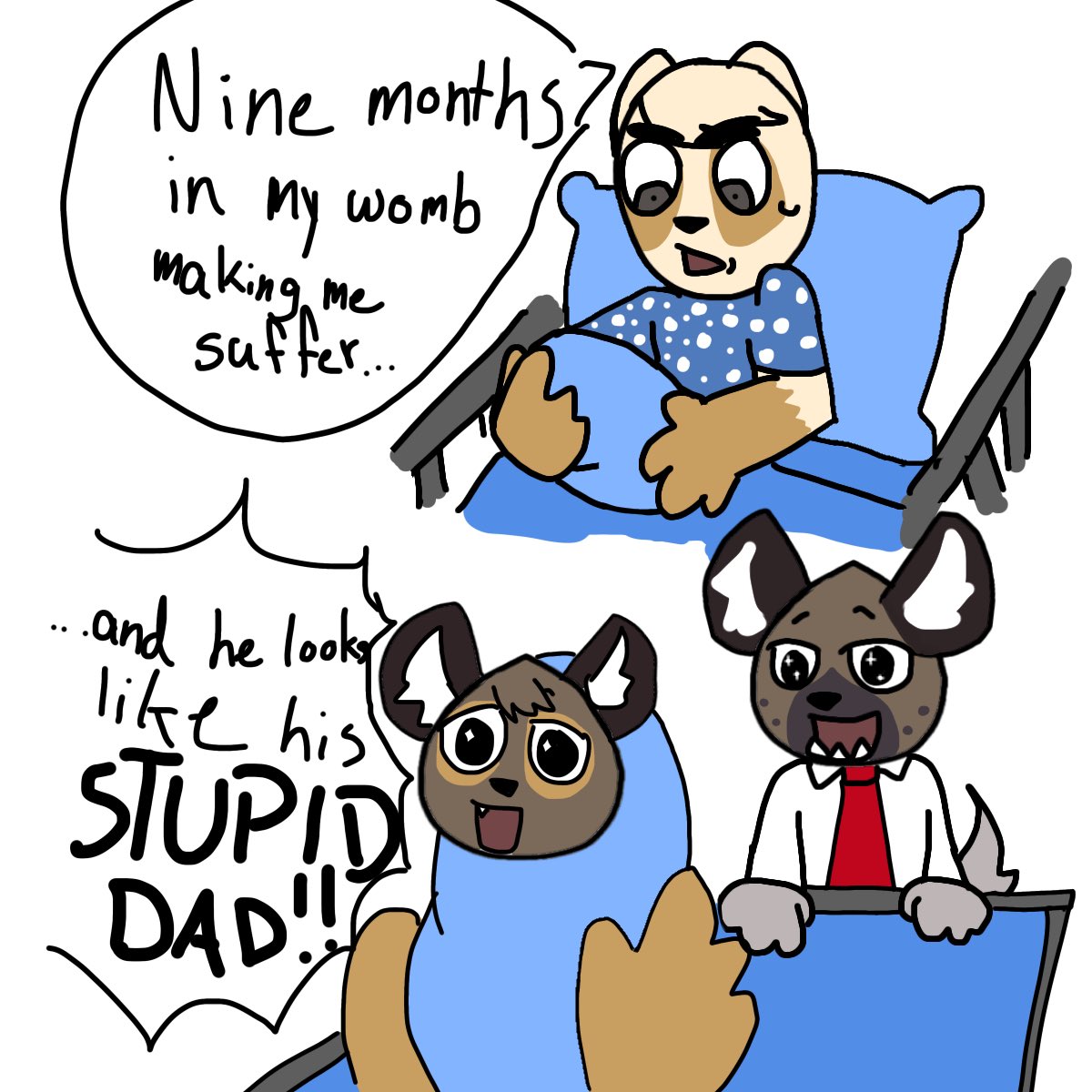 whimzymark's tweet photo. nine months in my womb making me suffer… #aggretsuko #haida #anai #anaida #anaiaggretsuko #haidaaggretsuko (ik anai has a gf😔) https://t.co/kcmaoYy40u
