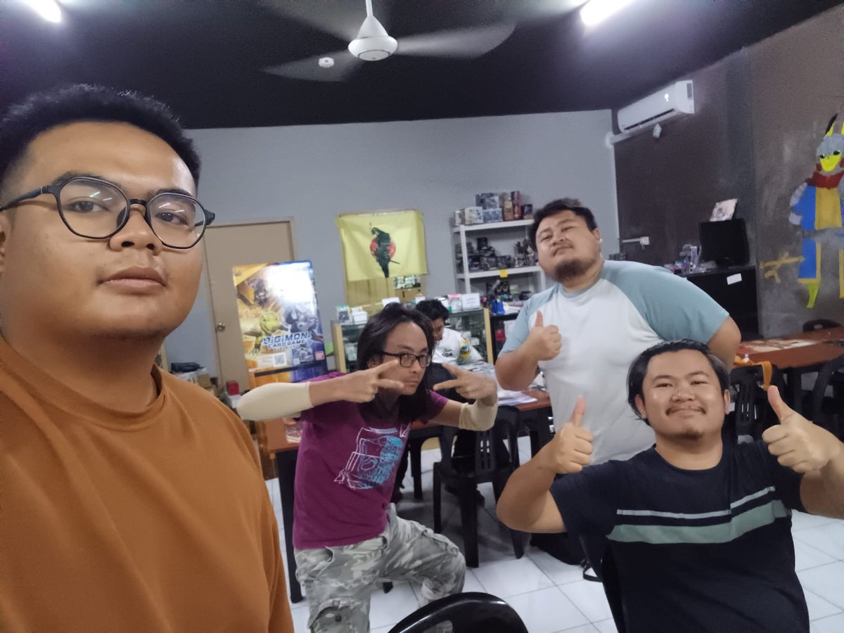 HamanoRitsu2's tweet photo. 11/01/2025
Gamer's Tavern 🇧🇳 #Digimoncardgame Tournament (4 participants)

Deck: Gishath/Vrondiss (Dino/Dorbick lol)
Ranked:#1st(3-0)

1️⃣ Dexdoru ⭕️  
2️⃣ Takemika ⭕️  
3️⃣ Mugendra ⭕️ 

Managed to score another win. Yey.
#デジカ
#デジカ優勝レシピ https://t.co/pLdBdS8QnE