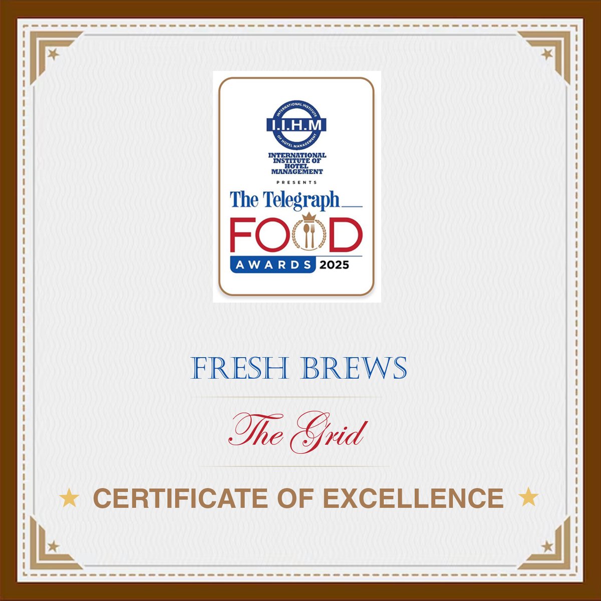 t2telegraph's tweet photo. A big shoutout to The Grid! They won the Fresh Brews / Cocktails category at The Telegraph Food Awards 2025—cheers to them!
#TTFA #TheTelegraphFoodAwards #FreshBrews #Cocktails #TheGrid https://t.co/ZSQyYE2OCR