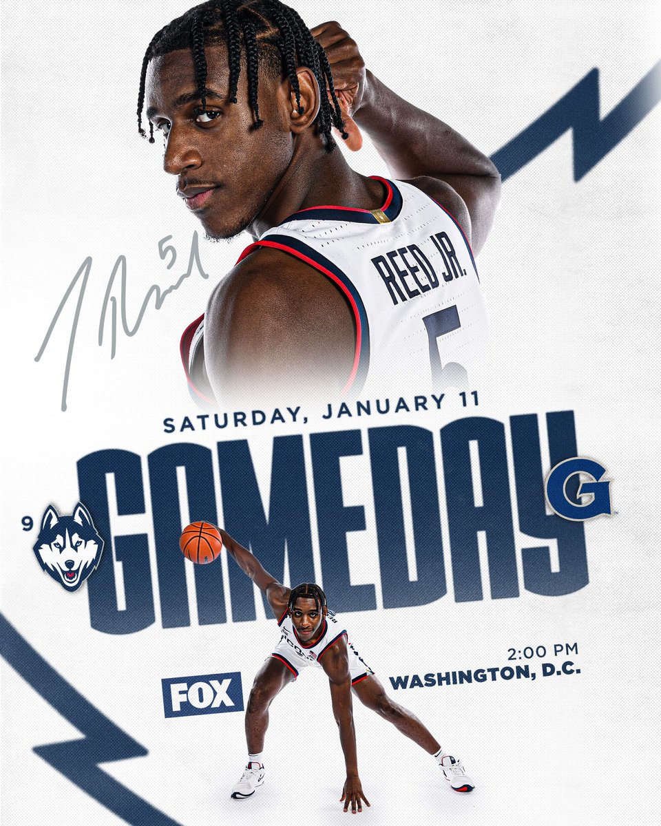 UConnMBB's tweet photo. GAMEDAY.

🕑 2:00 p.m.
📍 Washington, D.C.
🆚 Georgetown
📺 FOX https://t.co/SgzC55vYY7