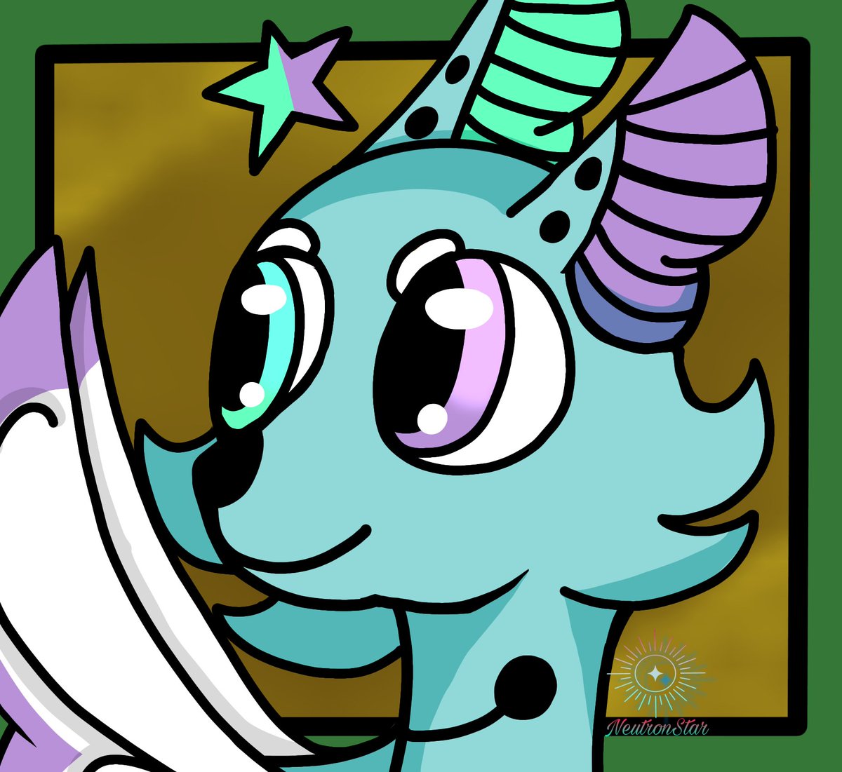 Good morning! This is Lyric Opal a sea pony! 

toyhou.se/12046102.lyric…

Always looking for artmoots as usual! 

#mlp #mlpoc #seapony #oc #art #digitialart #artmoot #artmoots #smallartist