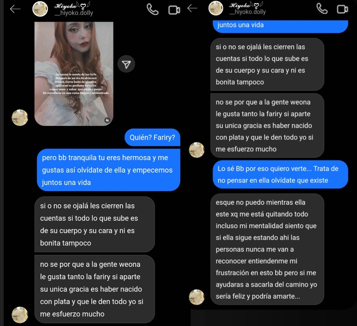 _oddette's tweet photo. LA TENTATIVA DE HOMIC. QUE TENIA EN MENTE LA @Hiyokodoll @hiyokobabyy contra faariry,estos post fueron borrados de la página de la tía copucha y de la funa "principal" y ya no se encuentran en ningún lugar ni en el drive de la tía y por esto si hubo denuncia seria @DalasReview https://t.co/jZELlEANvg