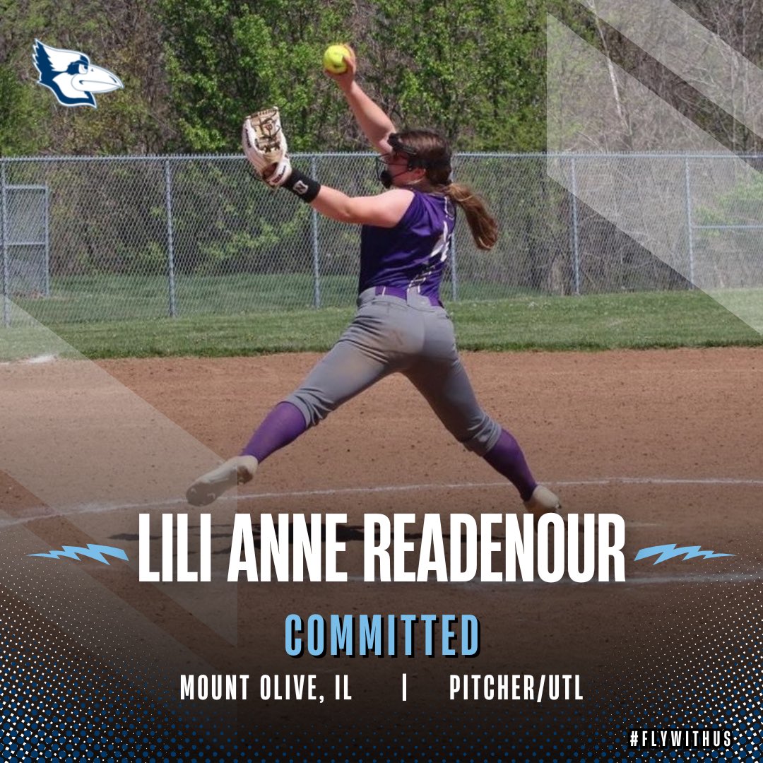 westmosoftball's tweet photo. Our second commit in the 2025 class is Lili Anne Readenour from Mount Olive, IL! Welcome to the nest! #FutureBlueJay @readenourlili https://t.co/yGYH8OIlNU