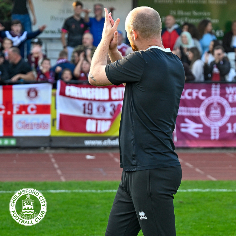 OfficialClarets's tweet photo. Chelmsford City can confirm that Manager Robbie Simpson will step down from his role as first-team manager at the end of the 2024/25 season.

Read more 👇

#ClaretsTogether