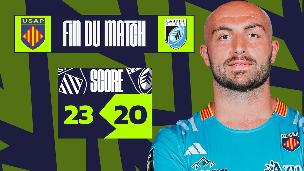 FIN DU MATCH 🔚

USAP - 23 ⚡️20 - CARDIFF

#laflammelafurialusap