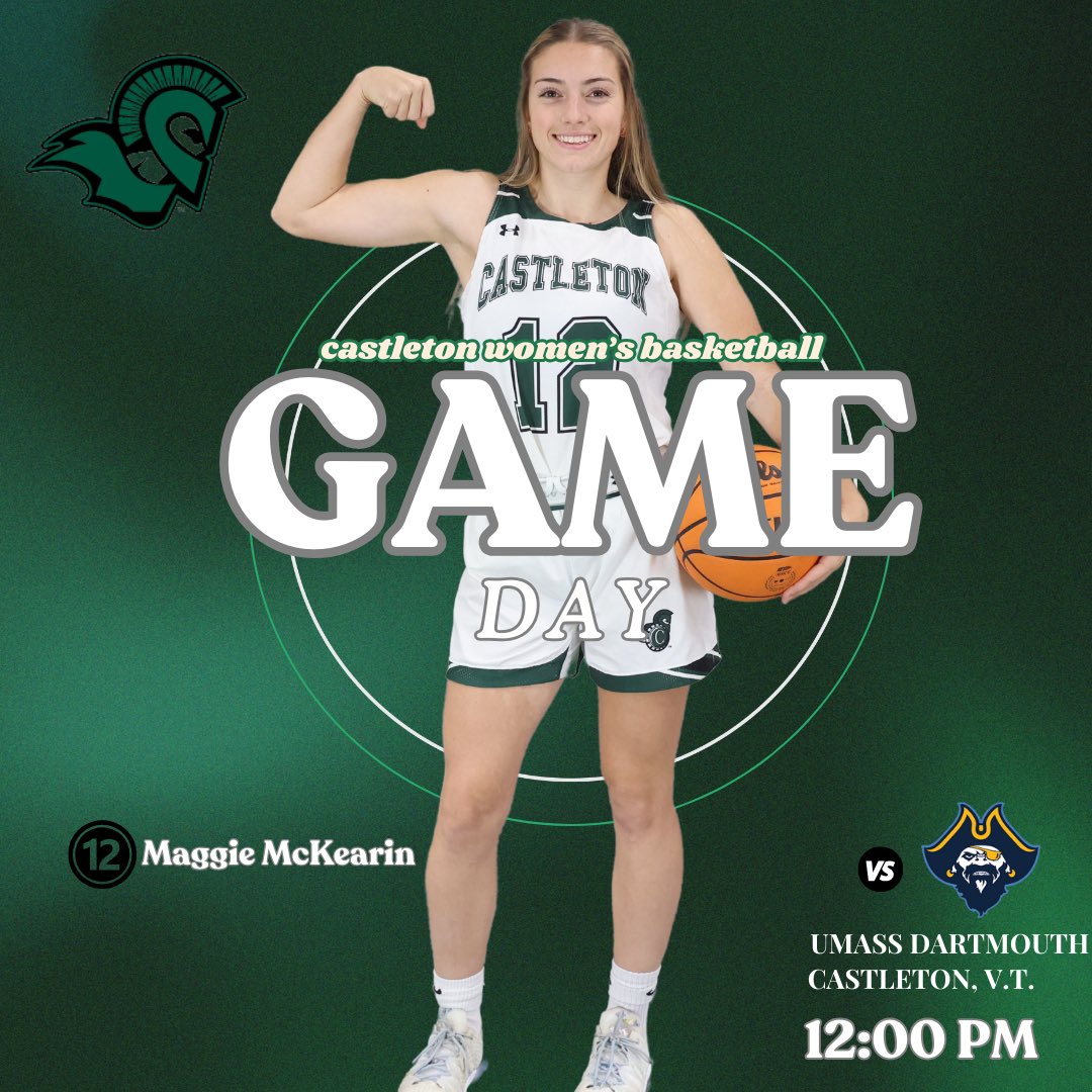 𝗦𝗽𝗮𝗿𝘁𝗮𝗻𝘀 𝘁𝗶𝗽-𝗼𝗳𝗳 𝗮𝘁 𝟭𝟮𝗣𝗠 𝘁𝗼𝗱𝗮𝘆! 

🆚 The Corsairs 
⏰ 12:00 PM 
📍 Glenbrook Gymnasium | Castleton, V.T 

#GoSpartans #WeAreCastleton