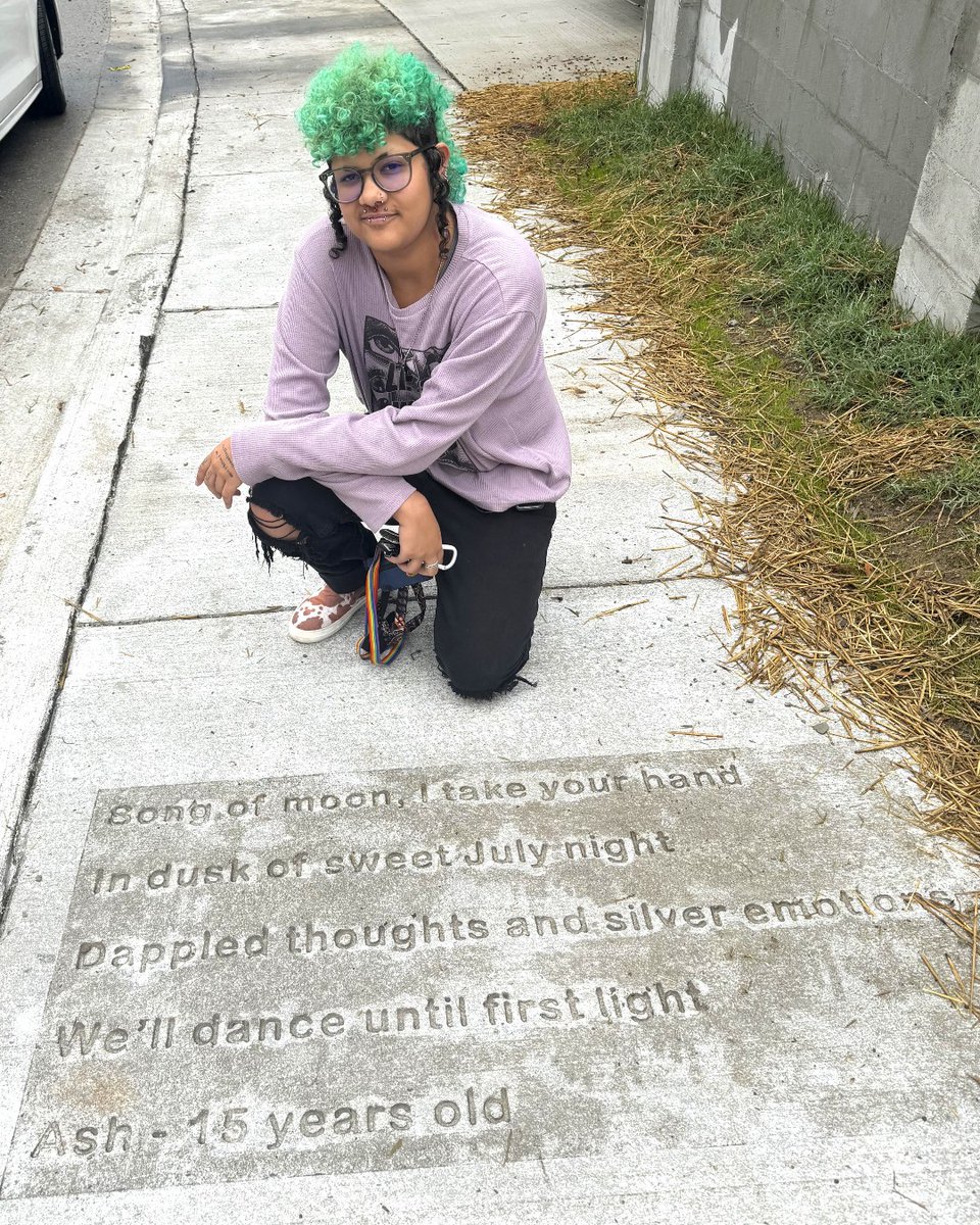 In most places, sidewalks can’t speak, but concrete imprinted with poetry shares local stories in Takoma Park. Recently, two more poems have been stamped outside the #TKPK Community Center as part of the library renovations! Learn more in our latest newsletter blog post: