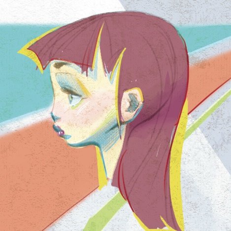 Sharp Girl 

[Experimenting with color design + rendering techniques + composition]