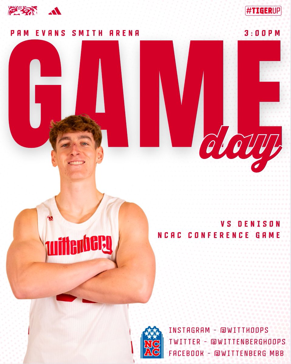 WittenbergHoops's tweet image. 🚨YOU KNOW WHAT DAY IT IS🚨
Show up and show out at 3:00 Tiger fans!
📍Pam Evans Smith Arena
⏰ 3 PM
🖥️ tigersportsnetwork.com
📊 wittenbergtigers.com/sports/mbkb/20…

#TigerUp #d3hoops