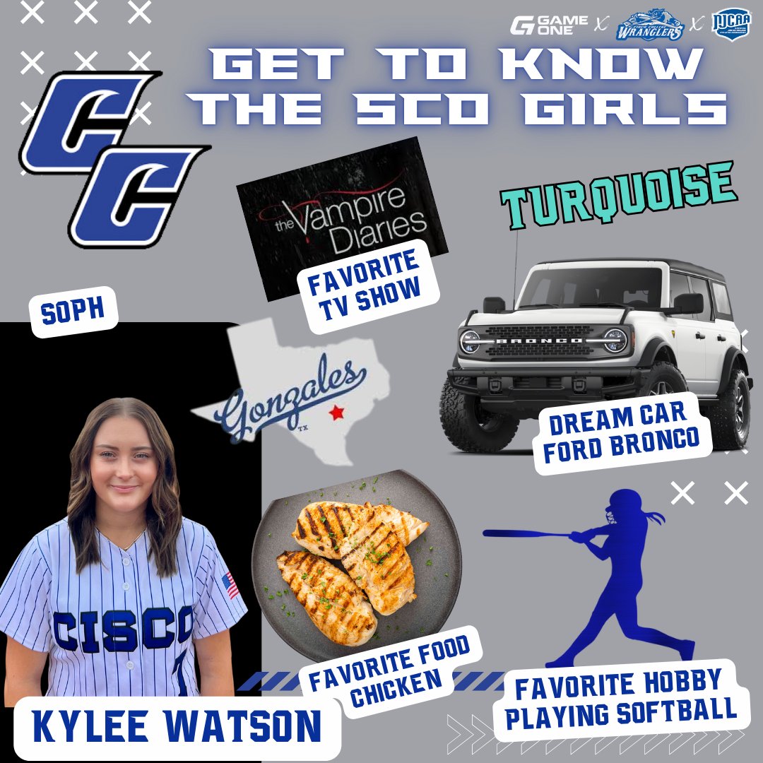 Next up on Getting to know the ScoGirls!
Please say hello to Soph. Kylee Watson from Gonzales, Tx!

#ScoGirls #WranglerUp
#1Step