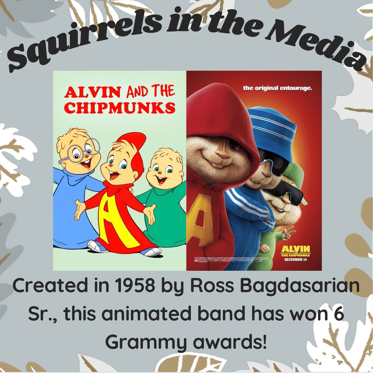 Ross Bagdasarian Sr. created Alvin and the Chipmunks in 1958 when he recorded his own voice and sped up the playback, resulting in the high-pitched voices of the Chipmunks that we all know. This technique won Bagdasarian two Grammy Awards in sound engineering. Alvin and the
