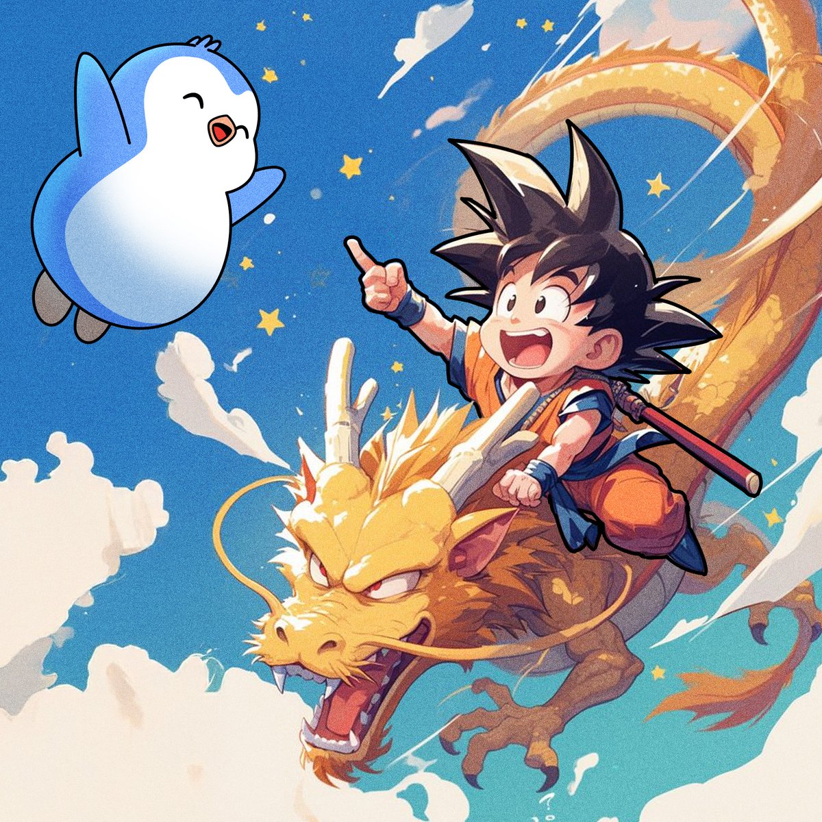We like the Pokemon mashups.

What about Pudgy Penguin X DBZ?