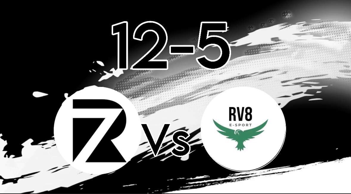 R7esport_'s tweet photo. Win contre la Rv8 12-5 ! 💥 GG la R7, énorme performance les gars ! 🔥👏 On continue comme ça pour les prochains matchs ! 💪🎯 https://t.co/yrX4KwGF7A
