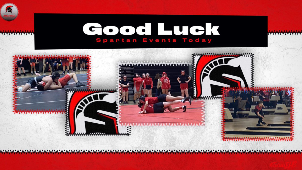 EhighAthletics's tweet photo. Good luck to @LadySpartanWre at Seaman. Good luck to @EmporiaWR at Blue Valley, and our bowling team at Wichita. #TeamEHS https://t.co/FMwQf1uVvL