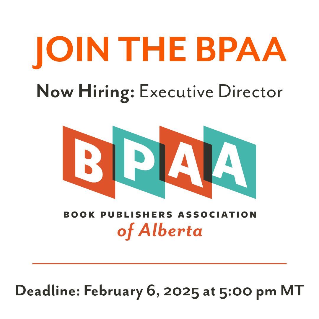 ABbookpub's tweet photo. The BPAA is seeking a dynamic, visionary, and experienced individual to serve as its next Executive Director. This is a permanent, full-time position. Find the details here: https://t.co/3WVKPXn0qG

#yycArts #yycJobs #AbArts #yegArts #yegJobs https://t.co/Cl6nlntkRA