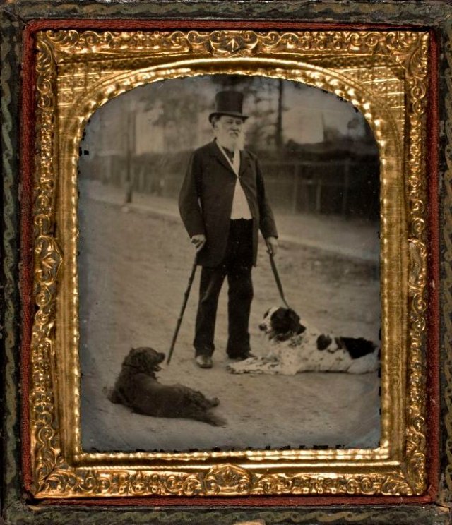 📷🐶✨ Daguerrotypes/Ambrotypes of people with their pets: A THREAD ✨🐶📷