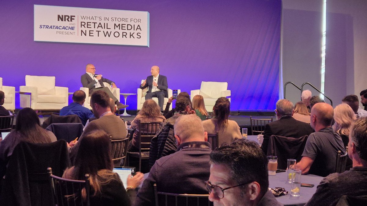 Omer Gajial of <a href="/Albertsons/">Albertsons</a> "the time is now in terms of capabilties to break the lines between marketing and commerce. Commerce media IS media,  since at the end of the day media's role is to drive sales"
#RMN #RetailMedia #NRF2025