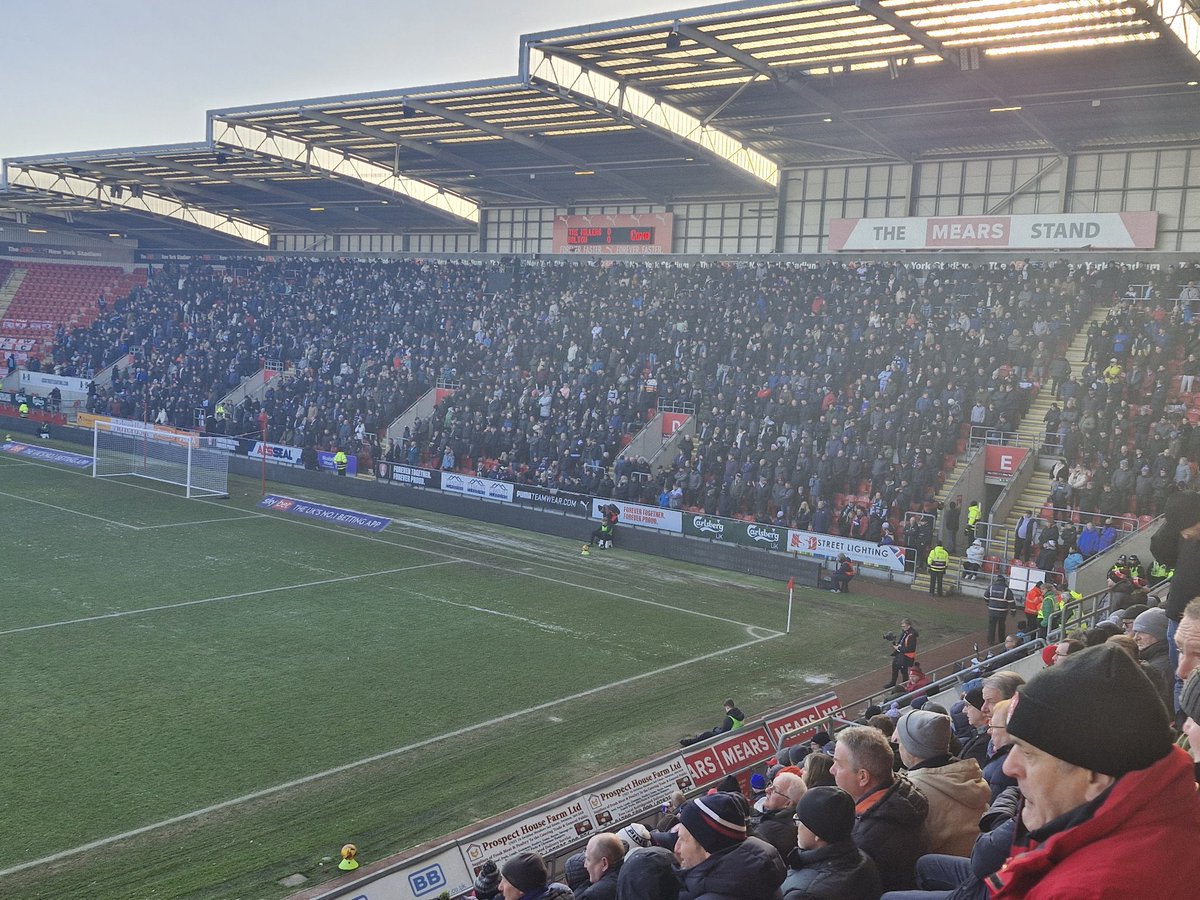 theawayfans's tweet photo. Bolton Wanderers fans at Rotherham today. #BWFC https://t.co/3bRJXHc9UH