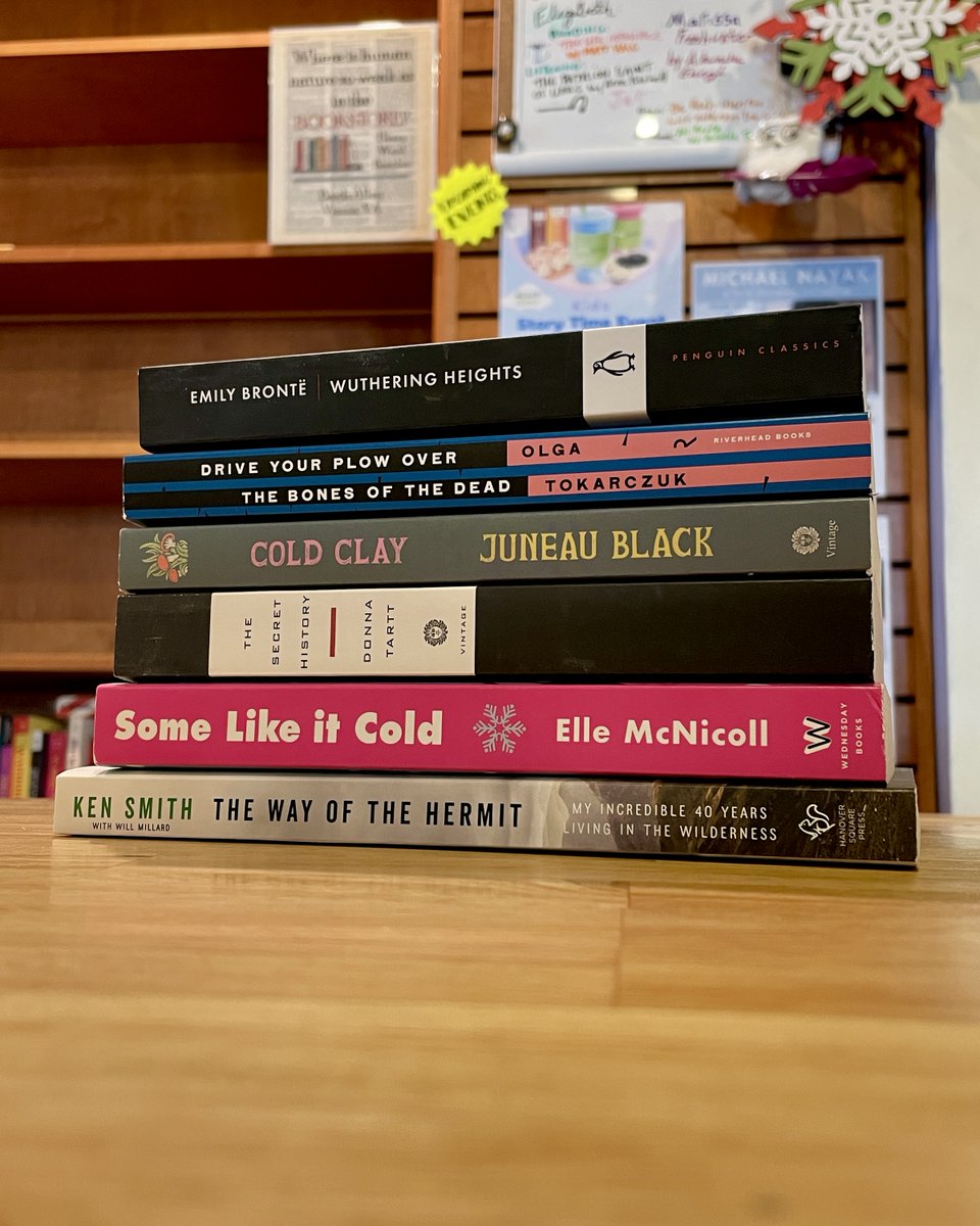 Bards Alley Bookshop (@bardsalley) on Twitter photo What's your favorite wintertime read?
For Mallory, it will always be <a href="/UnheimlichManvr/">Ally Wilkes / AV Wilkes</a>'s chilling polar thrillers, ALL THE WHITE SPACES & WHERE THE DEAD WAIT. Or perhaps you lean more rom-com or cozy mystery, like something from this book stack? Let us know! <a href="/AtriaBooks/">Atria Books</a> What's your favorite wintertime read?
For Mallory, it will always be <a href="/UnheimlichManvr/">Ally Wilkes / AV Wilkes</a>'s chilling polar thrillers, ALL THE WHITE SPACES & WHERE THE DEAD WAIT. Or perhaps you lean more rom-com or cozy mystery, like something from this book stack? Let us know! <a href="/AtriaBooks/">Atria Books</a>