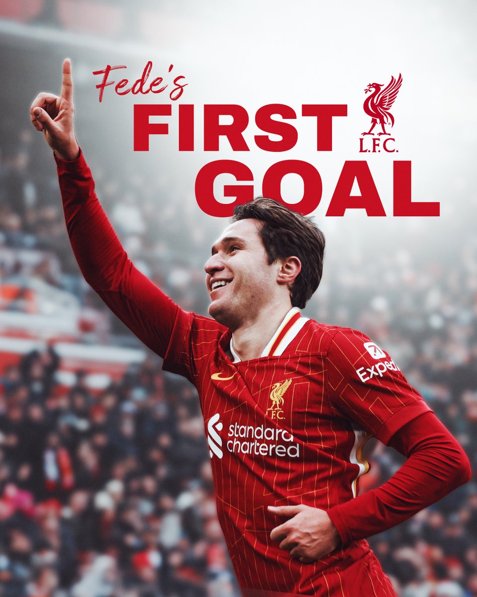 LFC's tweet photo. Fede's first in Red 😍 https://t.co/dG4hCRWrfP