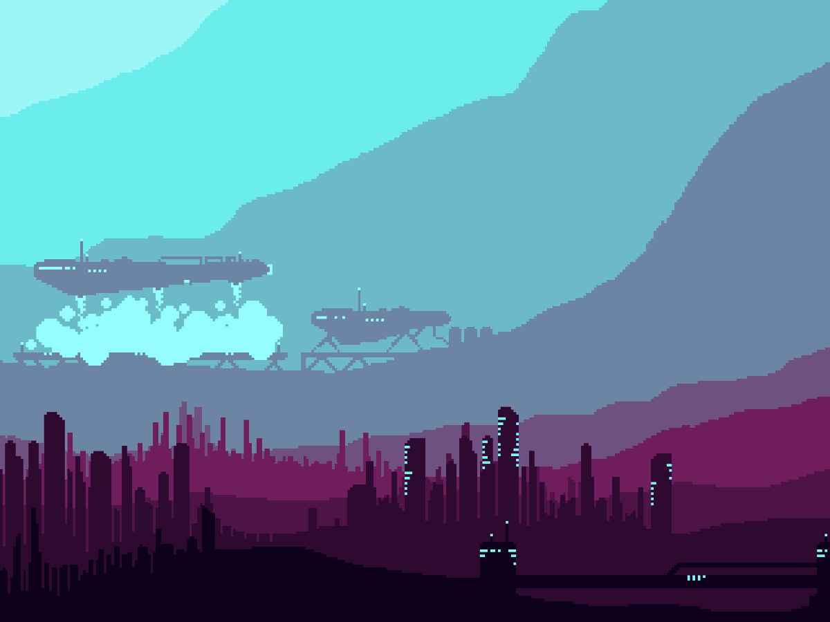 arijkx_'s tweet photo. Mars City [ 4 ] #pixelart #ドット絵 #gamedevelopment https://t.co/s0T1oltM9W