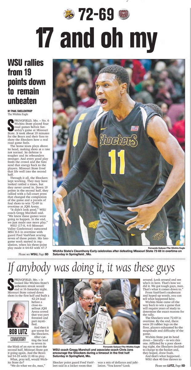 PaulSuellentrop's tweet photo. Anniversary of @GoShockersMBB comeback at Missouri State in 2014. @ShockerVoice, Bob Hull and I talked about it a few years ago.
https://t.co/yaA4Lj1QJn https://t.co/mwLRJt1CV1