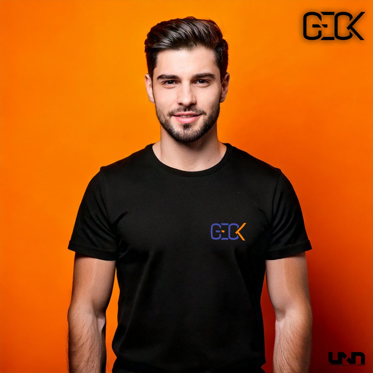 KarlusTello's tweet photo. Another logo haha
.....this time for GECK, a friend's nickname
(that's not him in the photo) https://t.co/f9sAj1lCR3