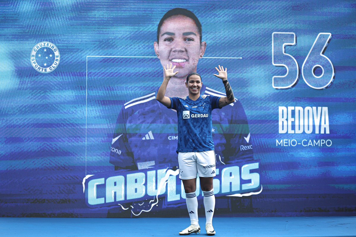 ascabulosascec's tweet photo. Lorena Bedoya, volante colombiana de 27 anos, chega ao Cruzeiro com experiência internacional. Revelada no América de Cali,passou pelo Atlético Nacional,Deportivo La Coruña e Real Brasília. Presença na Seleção Colombiana desde 2021, disputou a última Copa do Mundo.
Divulgação/Cec https://t.co/LQoObJRXzi