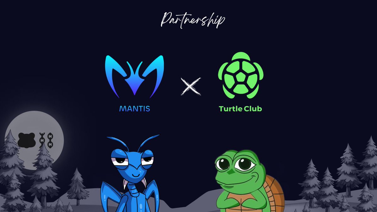 Mantis Swap (@mantisswap) on Twitter photo Mantis <> Turtle Club 💙💚
And the majestic turtle's shelling out some gifts for Mantises!🐢🎁
To celebrate, we’re giving away 3 GTD and 5 FCFS spots for Mantissa community! ✨
To join:
1. Follow <a href="/MantisSwap/">Mantis</a> and <a href="/turtleclubhouse/">Turtle.Club (🐢,💚)</a>
2. Like & RT this post
3. Drop your EVM address Mantis <> Turtle Club 💙💚
And the majestic turtle's shelling out some gifts for Mantises!🐢🎁
To celebrate, we’re giving away 3 GTD and 5 FCFS spots for Mantissa community! ✨
To join:
1. Follow <a href="/MantisSwap/">Mantis</a> and <a href="/turtleclubhouse/">Turtle.Club (🐢,💚)</a>
2. Like & RT this post
3. Drop your EVM address